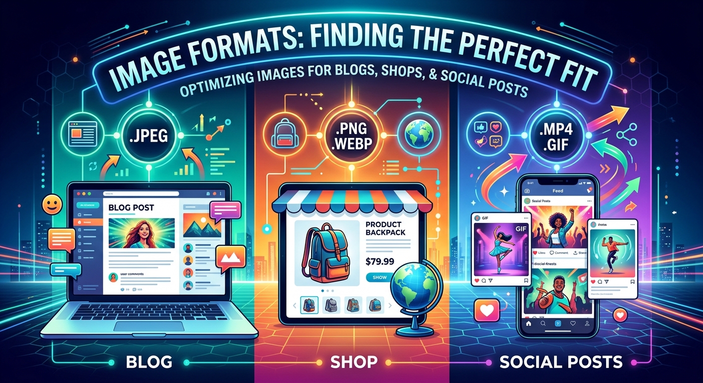 Which Image Format Works Best for Blogs, Shops, and Social Posts